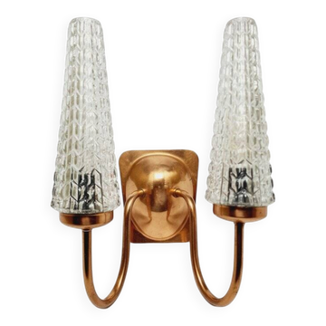 2-armed wall lamp from Elmet Zabrze, Poland, 1970s