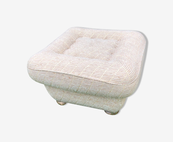 Pouf carré laine
