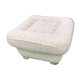 Pouf carré laine