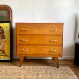 Commode vintage pieds compas