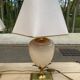Vintage bedside lamp pair golden pineapple egg Maison Le Dauphin years