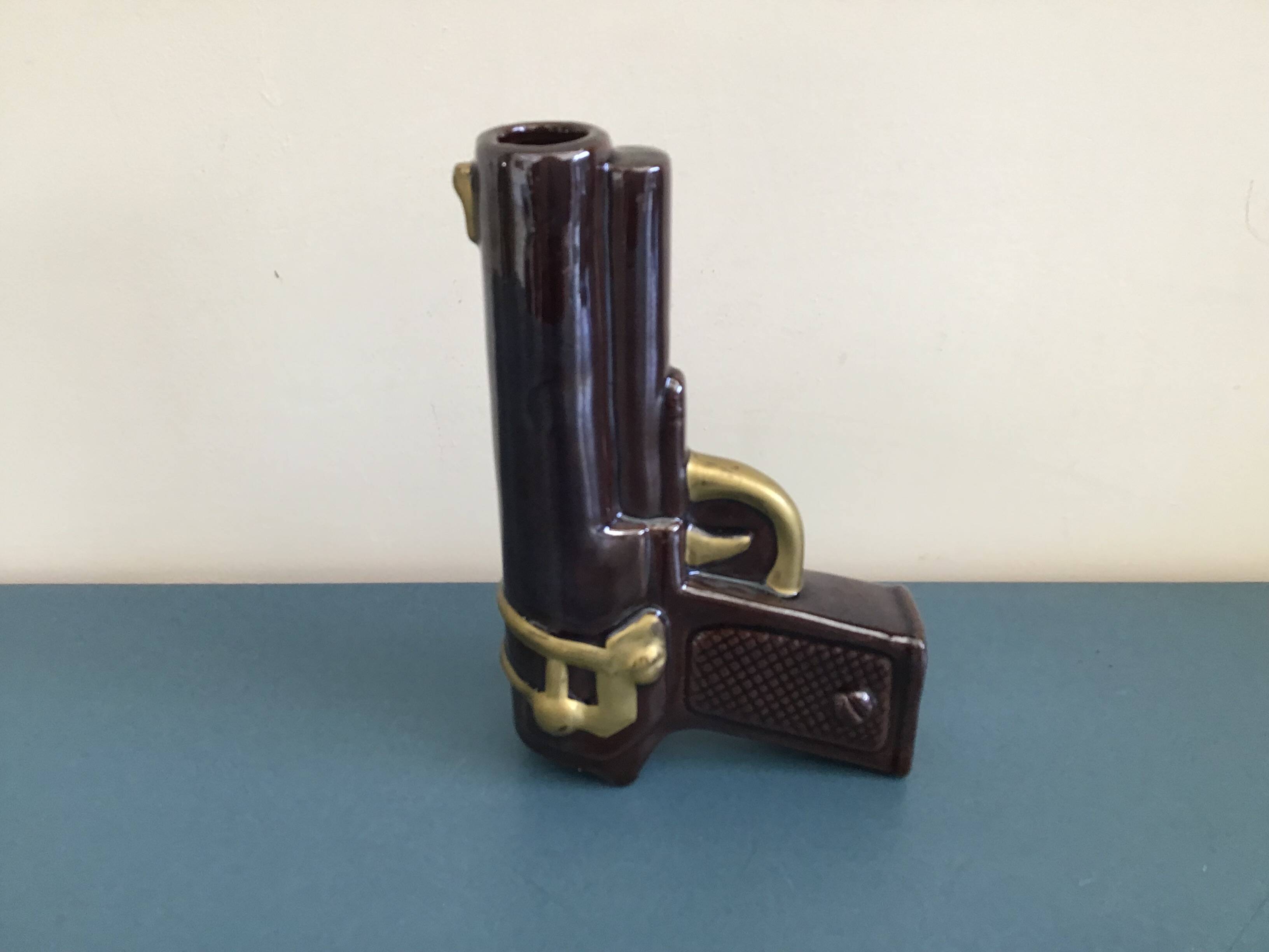 Vallauris pistol vase 1960