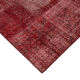 Tapis mixé turc vintage noué à la main 170 cm x 241 cm tapis patchwork rouge