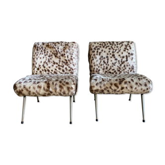 Paire de fauteuils seventies
