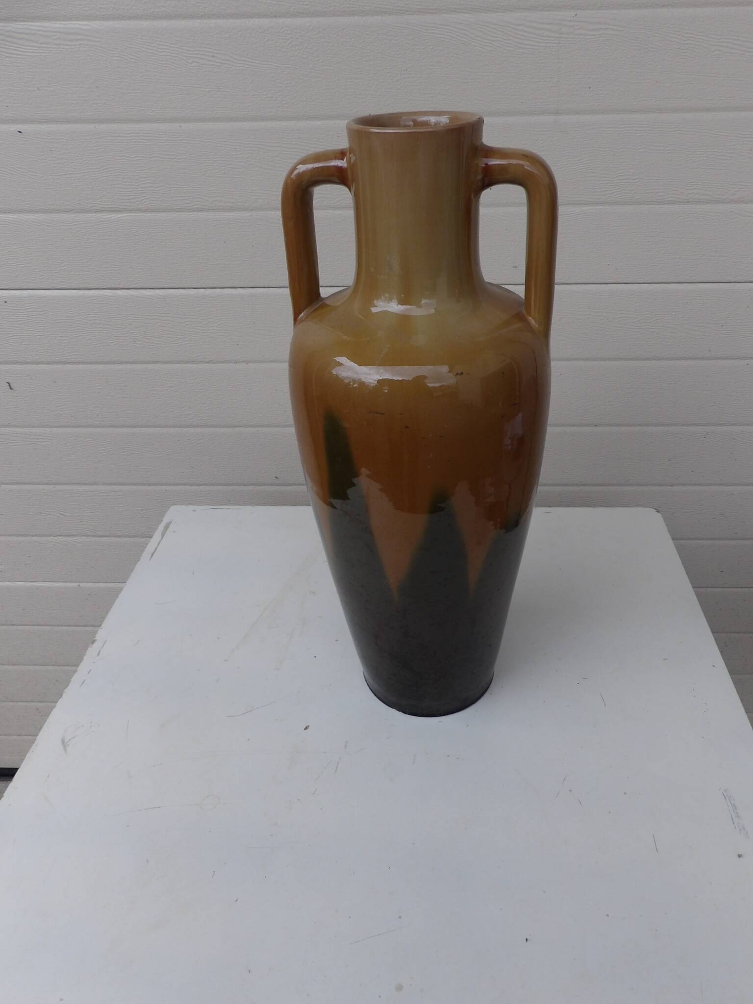 Large handled vase