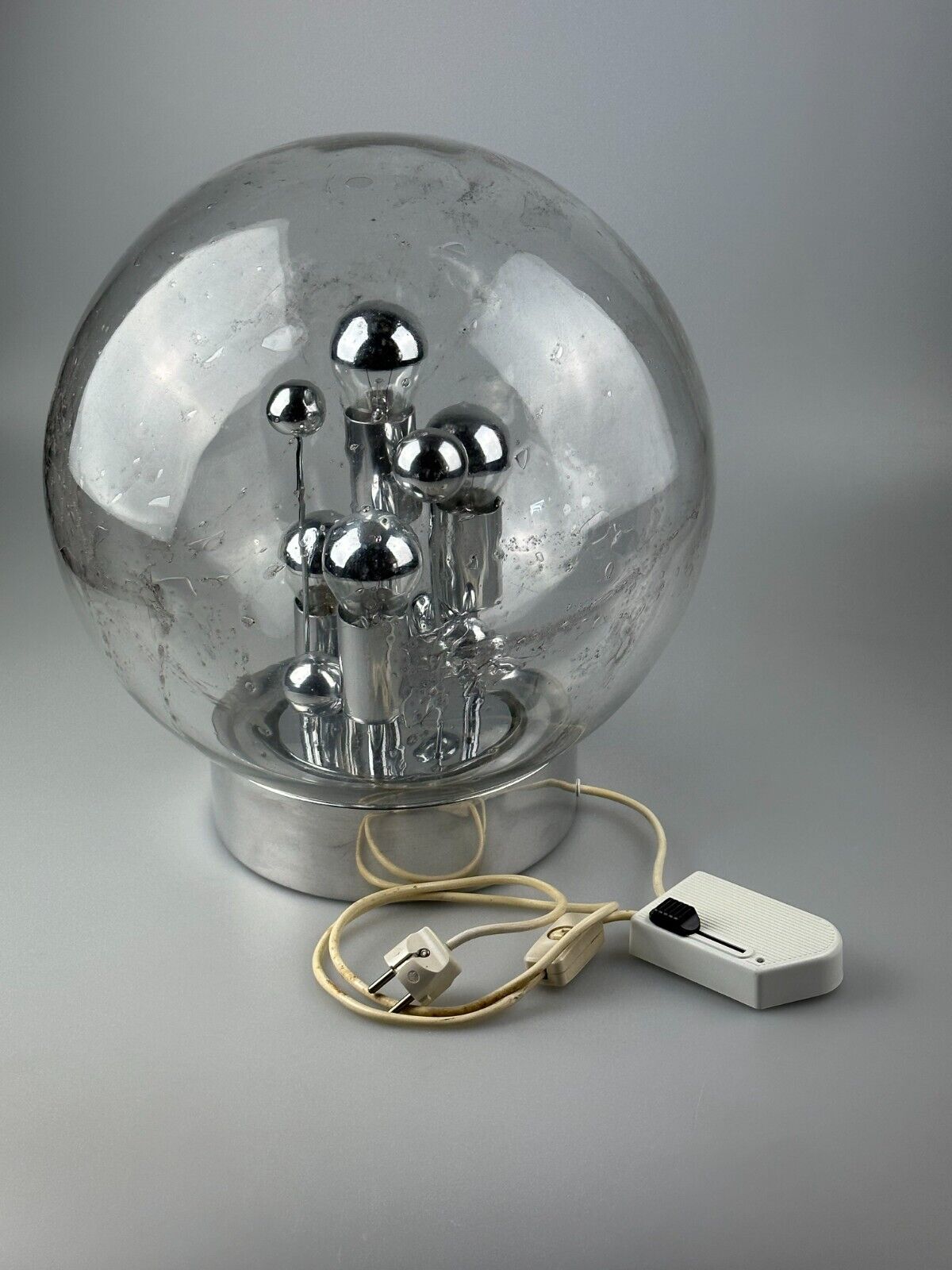 60s 70s table lamp ball lamp Doria "Big Ball" glass space age design