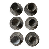 Tea or coffee service in grey marble stone