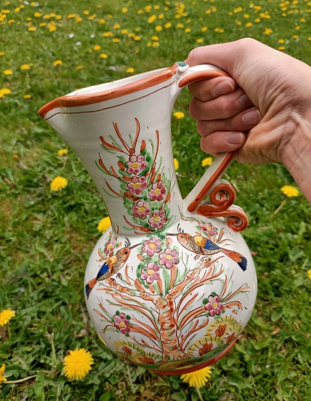 Retro Ceramic Vase Birds