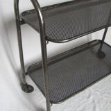 Wheelchair service - service cart - perforated - metal folding table