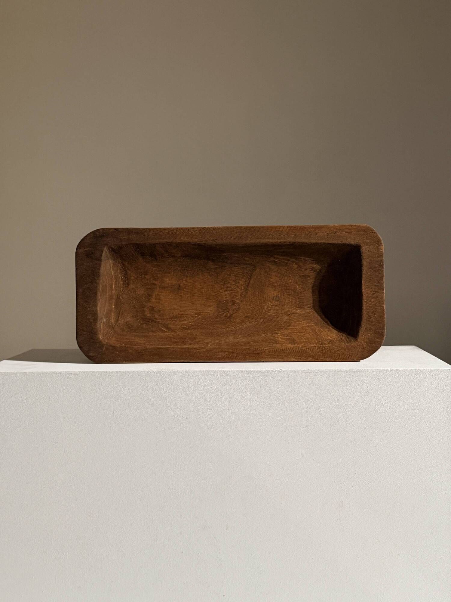 Sculpted teak bowl, France, circa 1960