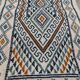 Hand-woven natural wool hallway rug