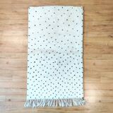Moroccan rug black dots 95x170 cm