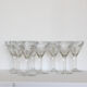 Set of 8 wine glasses bistrot old art of the table vintage