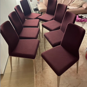 chaise ROCHE BOBOIS AIDA en Hetre et tissus