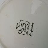 12 hollow earthenware plates Boch Belgium in the mood diam 21,5 cm