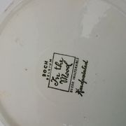 12 hollow earthenware plates Boch Belgium in the mood diam 21,5 cm