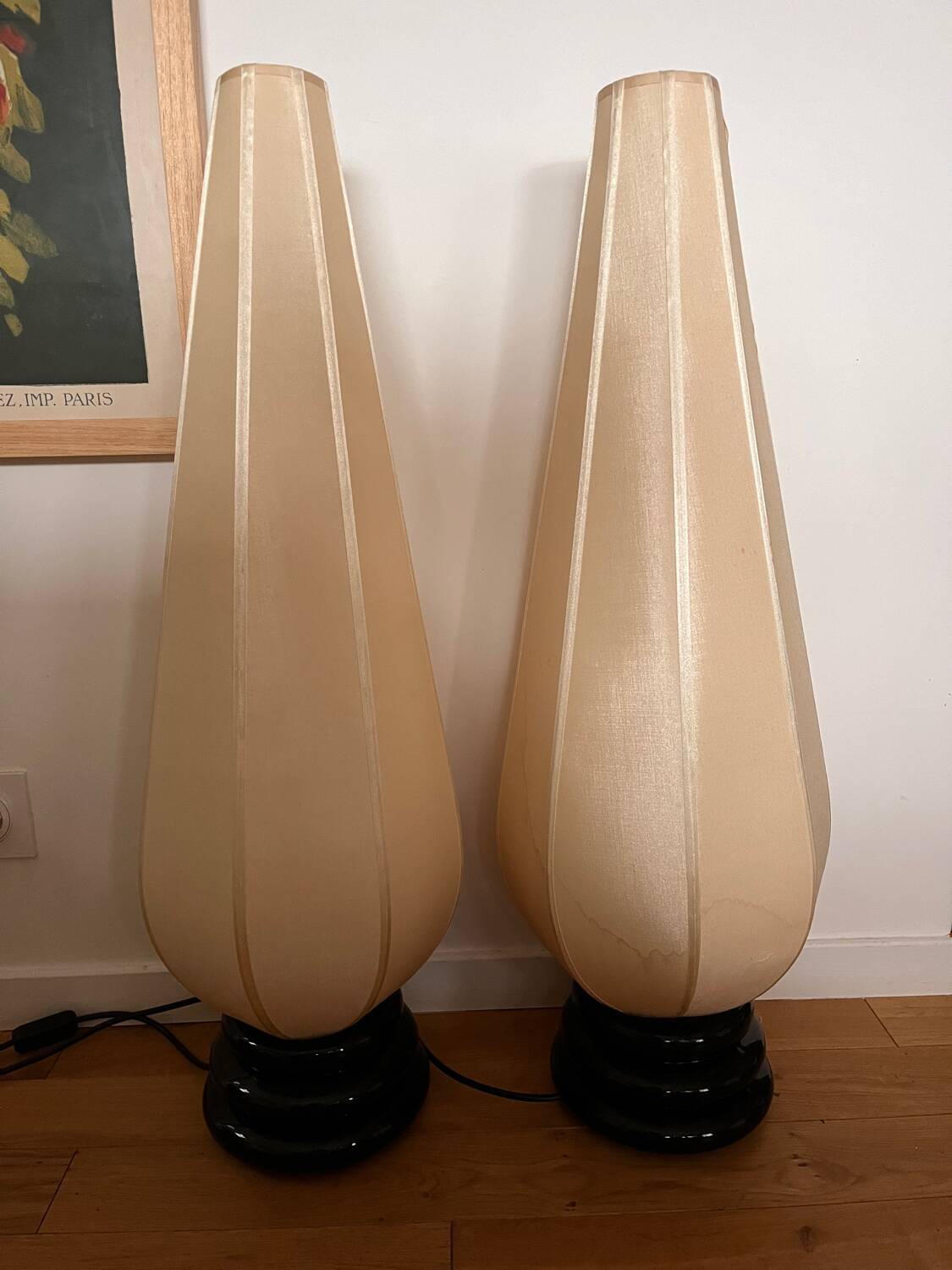 Pair of Indonesian lamps