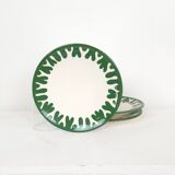 Assiette moyenne - Cinéraria bordure Vert