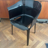 Black "Papyrus" armchair designed by Ronan and Erwan Bouroullec vintage