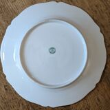 Lot vintage round flat plates in Limoges porcelain