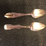2 teaspoons in solid silver
