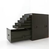 Forest green metal Military filing Cabinet or Chest of Drawers, 1956