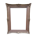 Cadre en bois et stucs dorés de style Louis XV - 70 x 50 cm