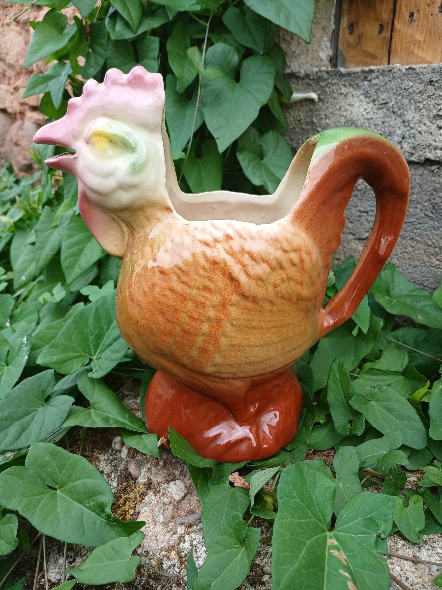 Antique jug in slipware