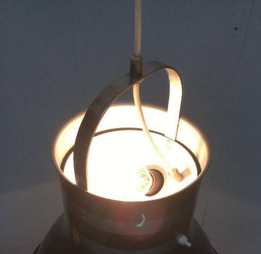 Mid-Century Swedish Hinken Pendant Lamp by Per Sundstedt for Atelje Lyktan, 1970s