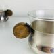 6 Art Deco silver-plated metal and glass cups by Sigg Switzerland