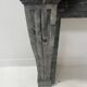 Napoleon III fireplace in blue Turquin marble from the 19th century.