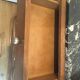 Buffet wood wood Art Deco black marble trays