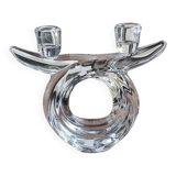 Vannes crystal candle holder - vintage