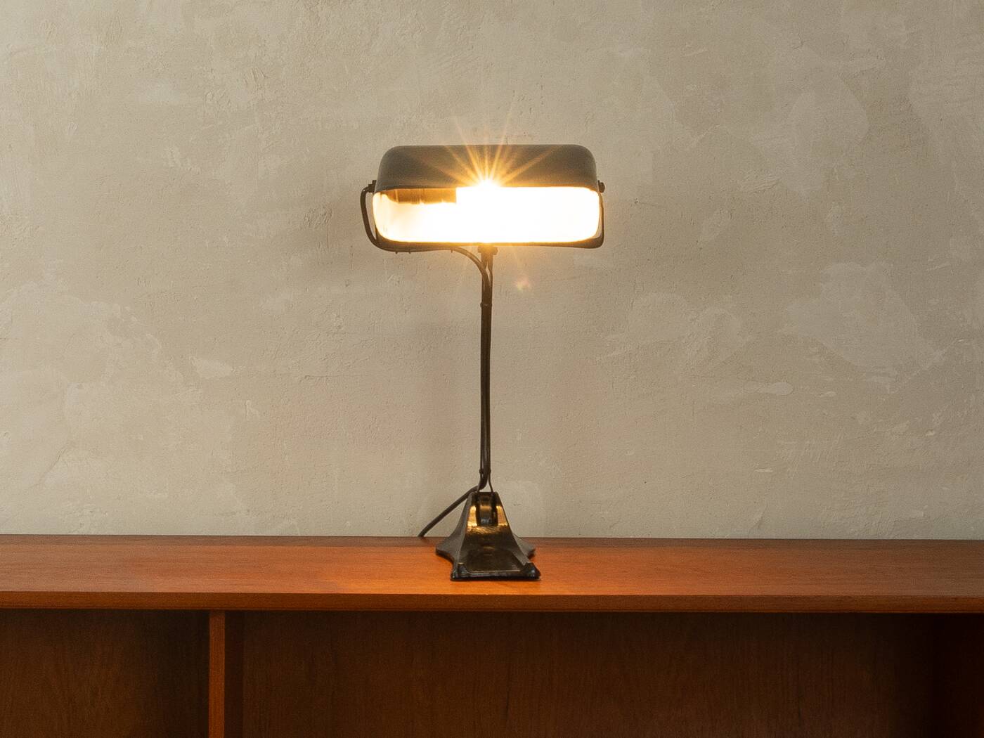 Art Deco desk lamp by Hellux, 1930s