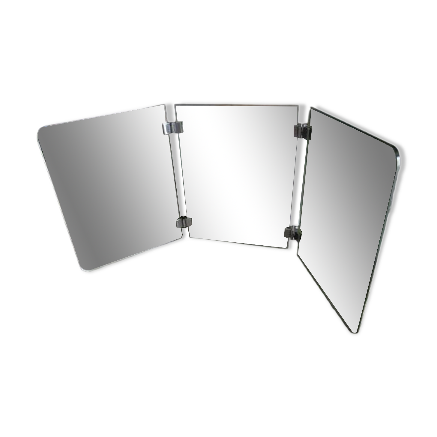 Old wall triptych mirror