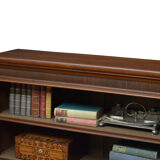 Victorian walnut open bookcase
