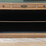 Walnut and black sideboard
