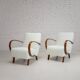 Paire de fauteuils de Jindřich Halabala, fauteuils de salon tchèques du milieu du siècle