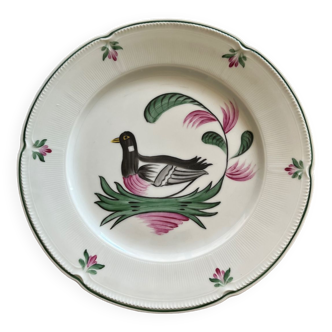 Hand-painted plate - St Amand