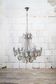 Nine-light chandelier in chrome-plated steel by Gaetano Sciolari, 1960s.