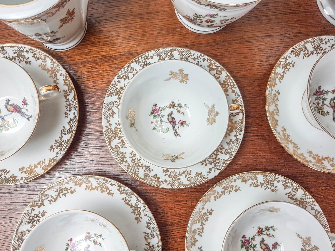 Limoges porcelain tea service