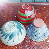 Set of 3 bowls - Terra cotta - color