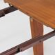 Vintage Danish round extendable dining table teak 1960s