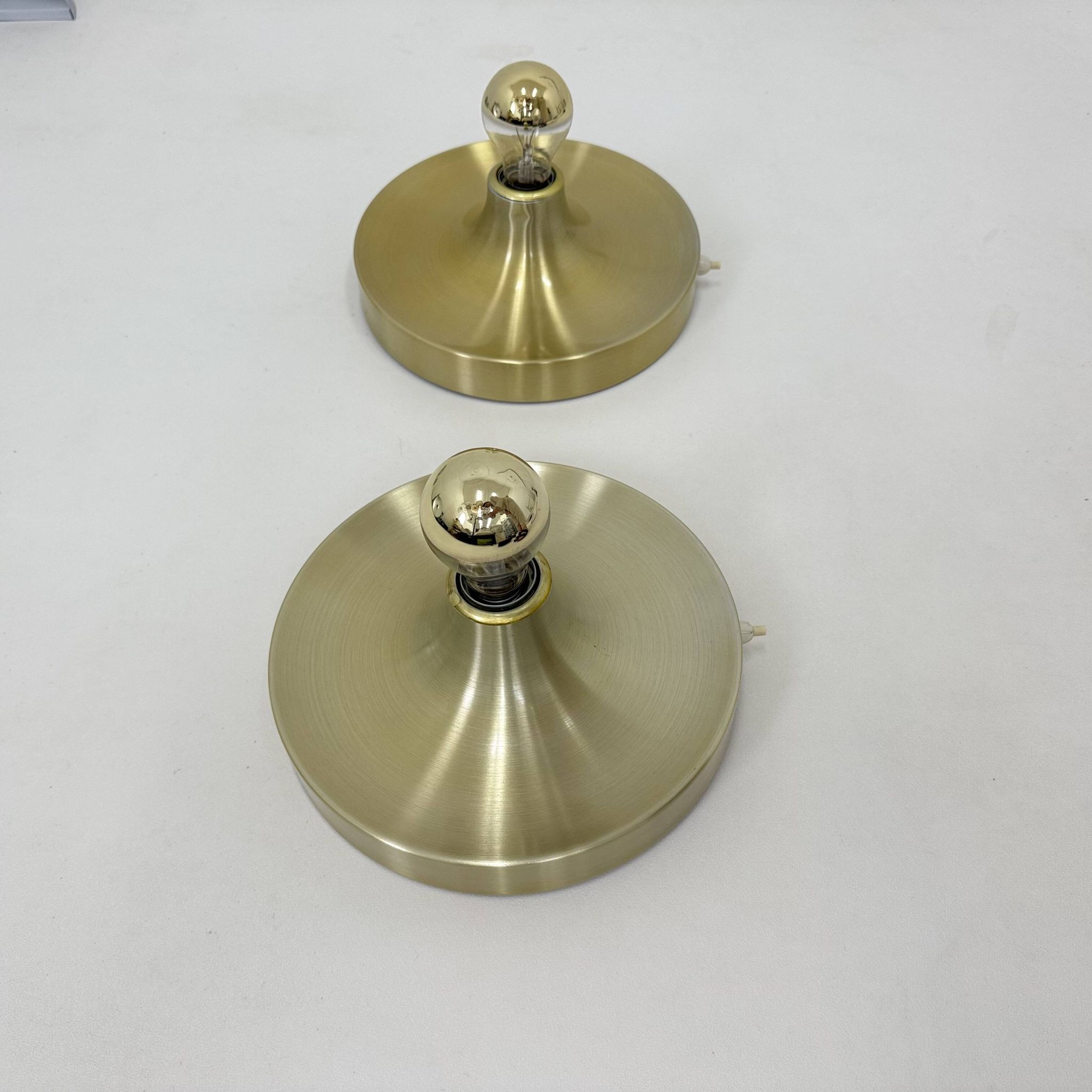 Mid-century design honsel space age disc lamp , 1970s attributed to Charlot