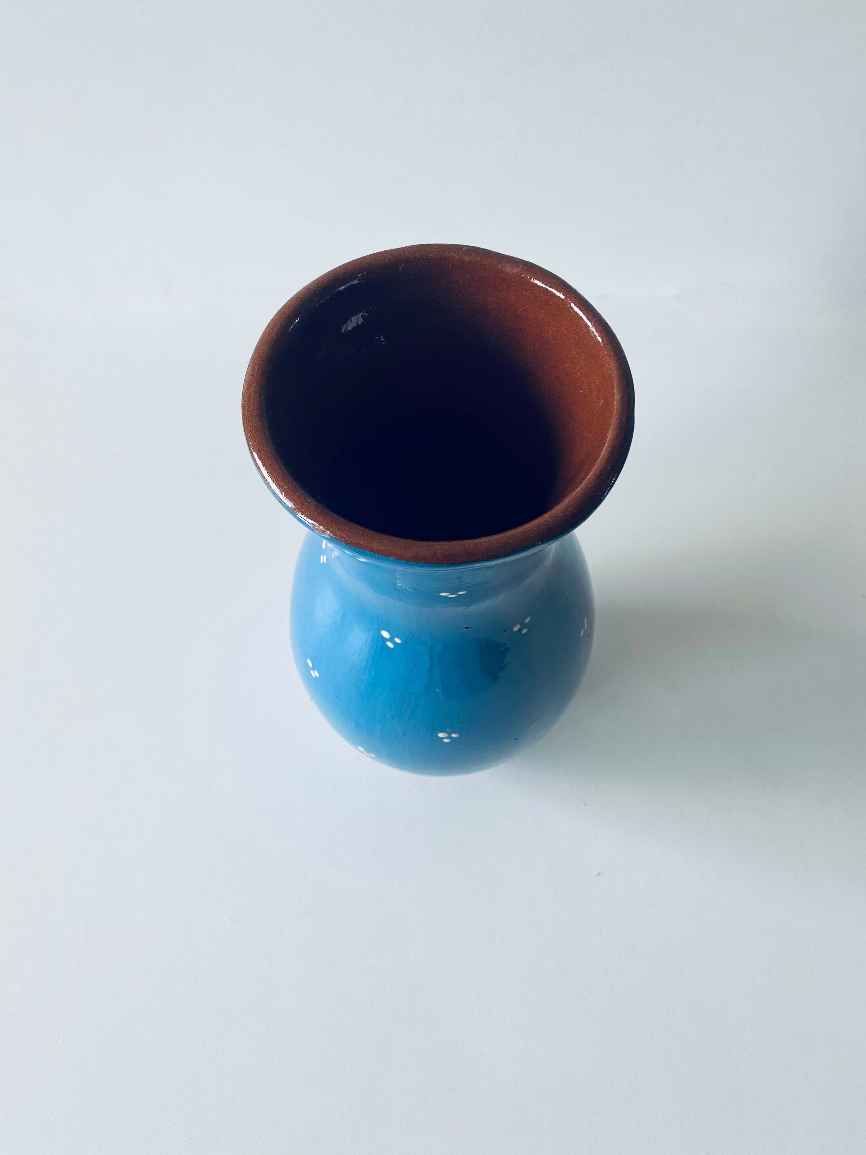 Ancient Savoyard blue vase