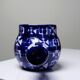 Small ceramic pan Robert Picault Vallauris signed RP cobalt blue 1960-70