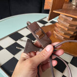 Lampe moderniste en bois - création d’ébénisterie artisanale 70’s