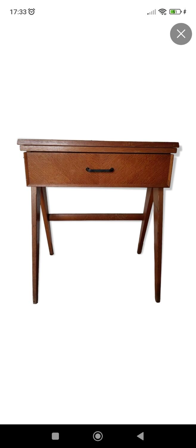 Vintage console desk with compass legs