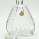 Matching pair of bohemian crystal decanters with art deco motifs