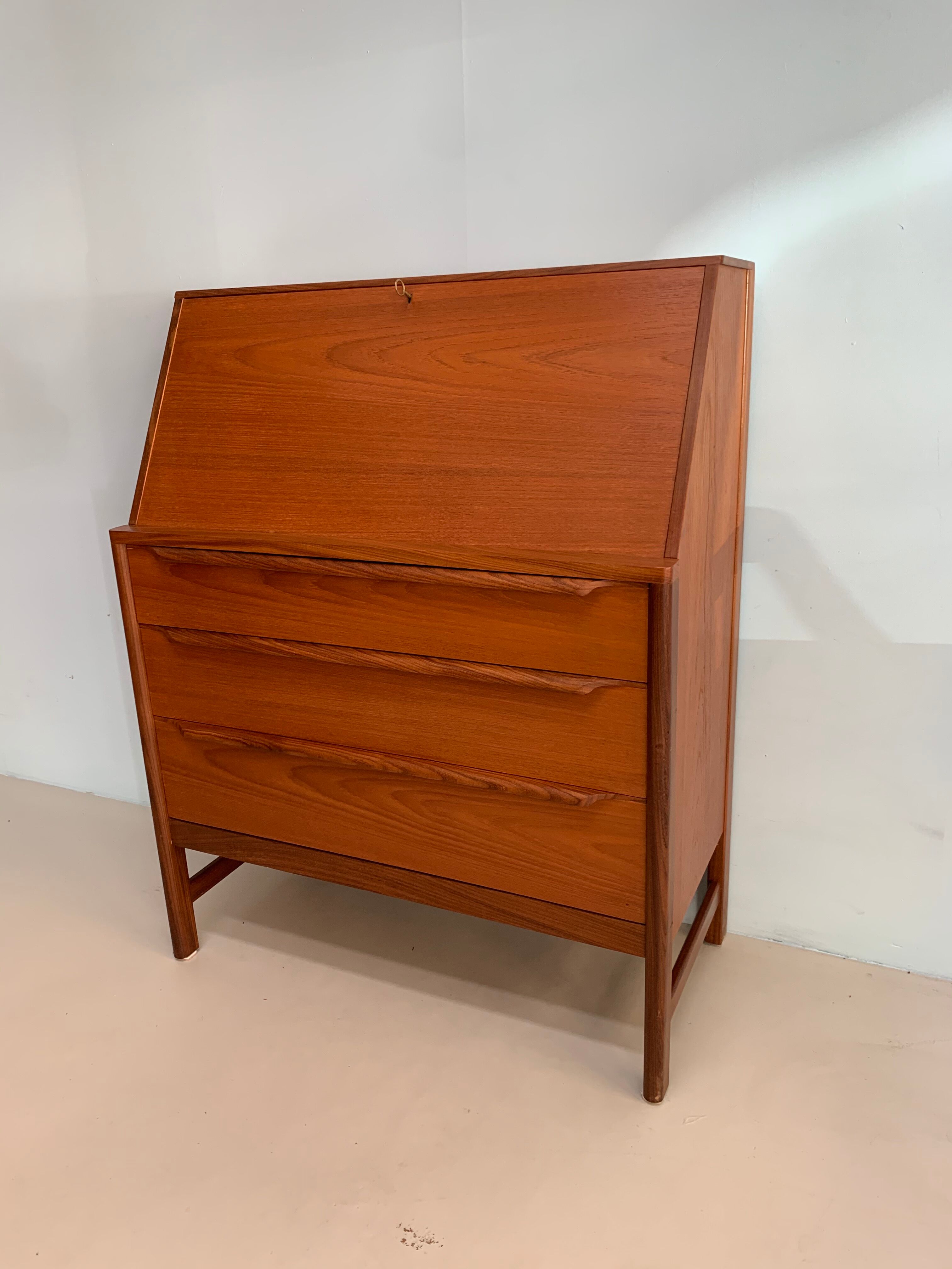 Vintage teak danish secretaire